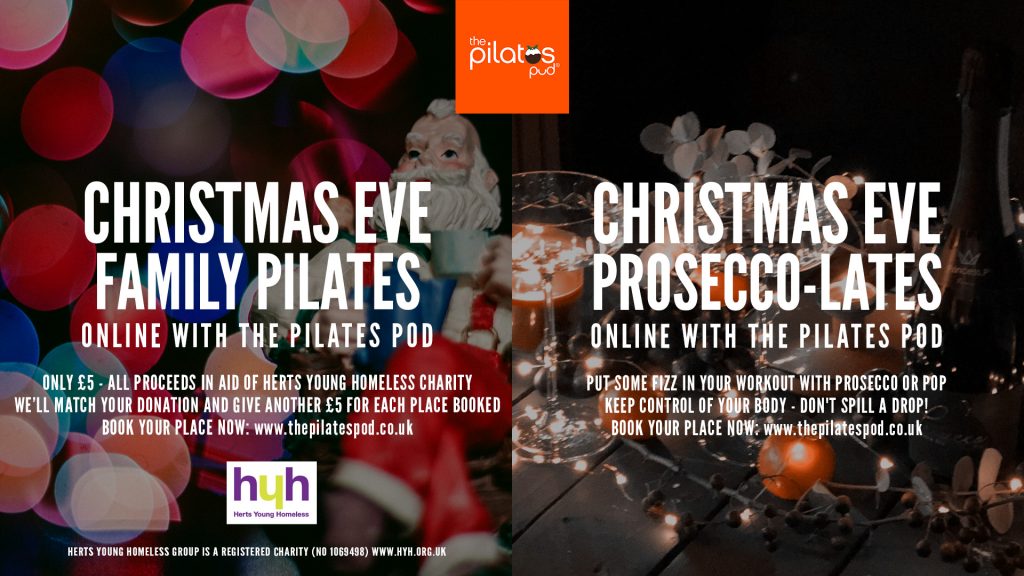 Christmas Eve classes at The Pilates Pod