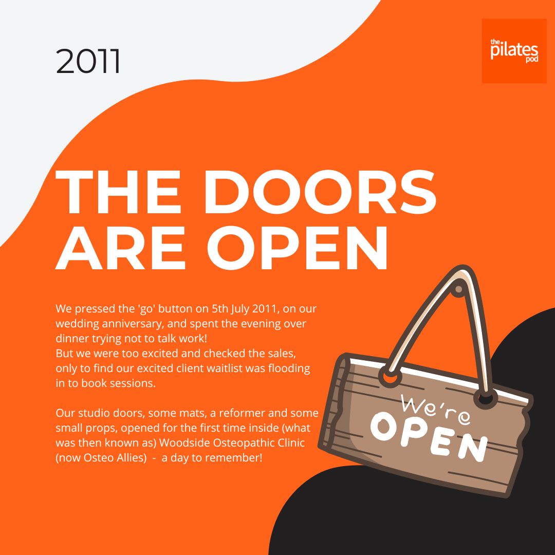 2 2011 - The First Pilates Pod Studio Opens