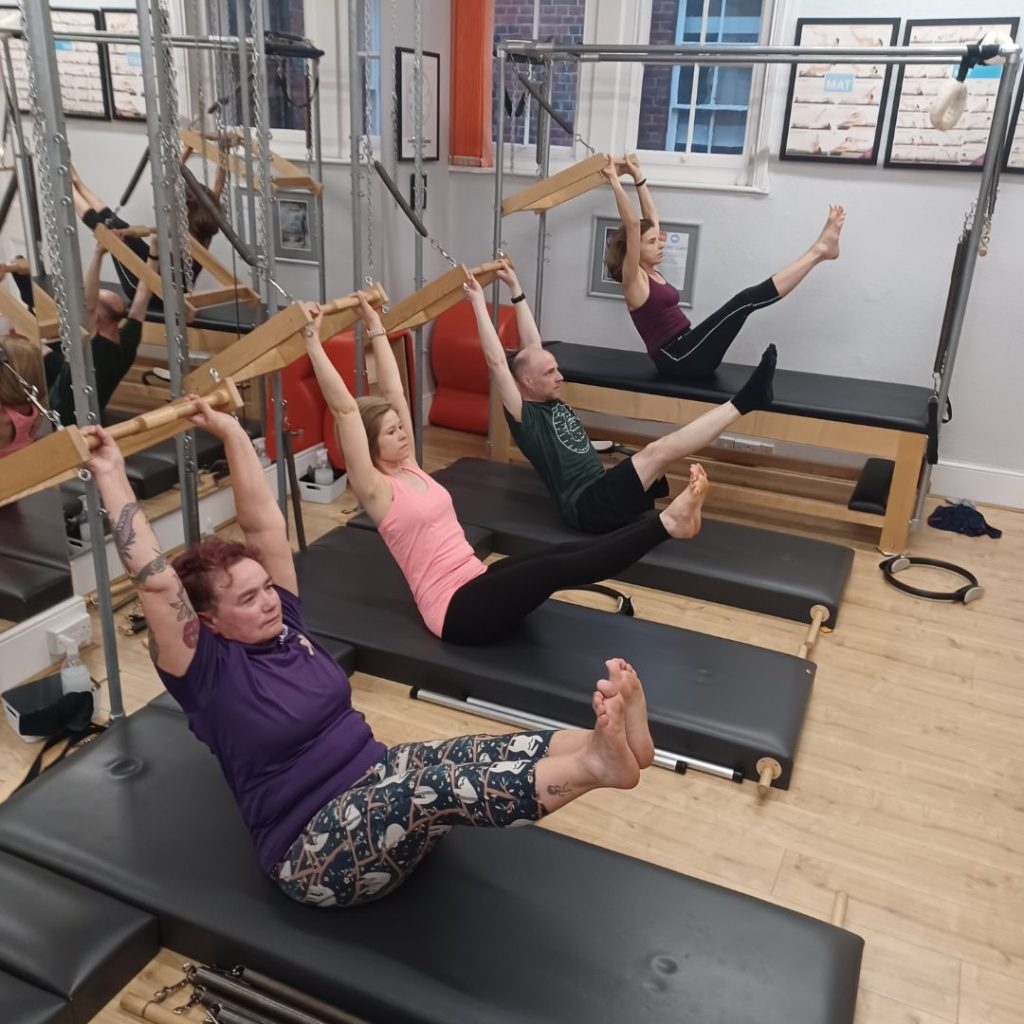 people doing pilates